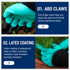 Garden Claw Gloves for Digging Planting and Weeding