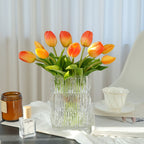 Artificial Tulips 15pcs Mixed Color – UV-Resistant Wedding Bouquet Flowers