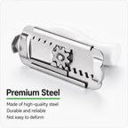 Adjustable Jar Opener with Stainless Steel Grip for Multiple Lid Sizes