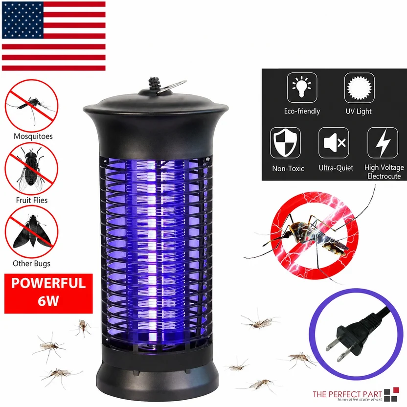 Electric Bug Zapper UV Light Mosquito Killer Lamp for Indoor & Outdoor Use