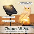Solar Owl Garden Light Outdoor Waterproof LED Landscape Path Decor