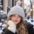 Funny Goose Head Knitted Beanie Hat for Fall and Winter