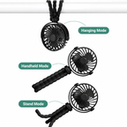 Portable Clip-On Fan with Flexible Tripod Legs for Home Travel Office