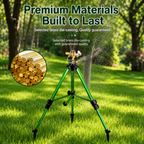 Brass Rotating Tripod Sprinkler for Lawn Garden Yard Watering