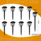 6 Pack LED Solar Pathway Lights for Gardens and Pathways