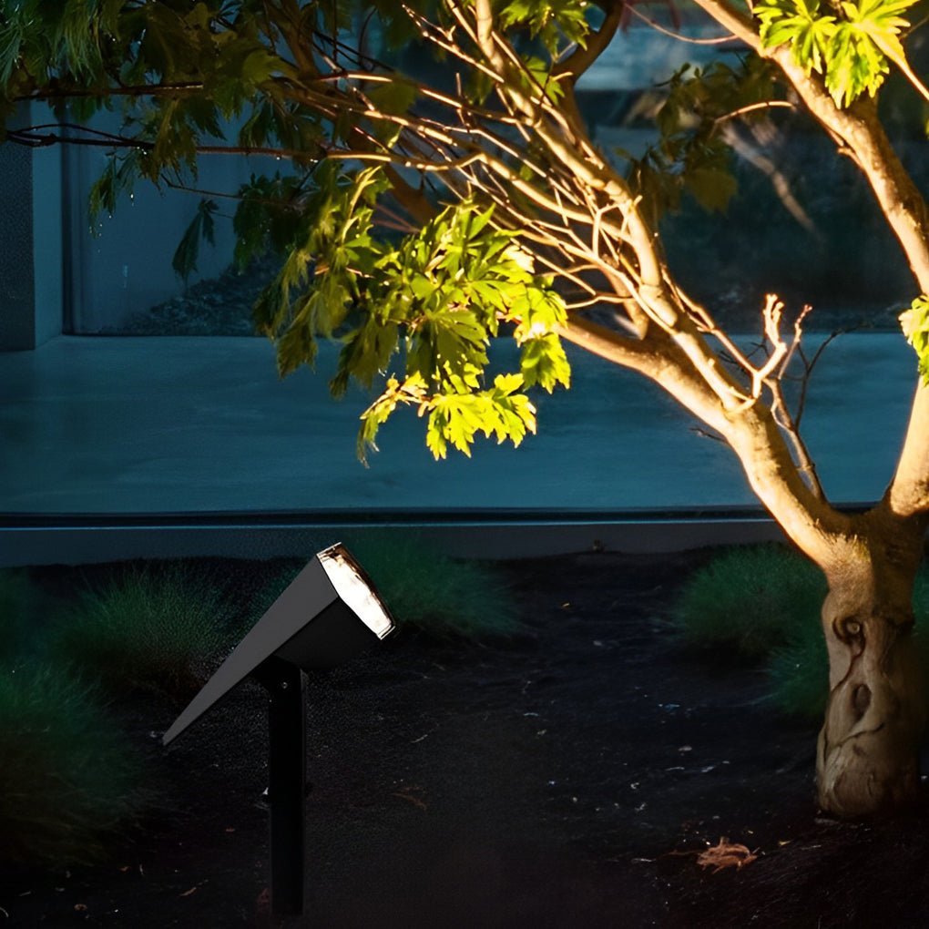 Flood Spike Light Adjustable Solar Spotlight with Cool White & Warm White Modes