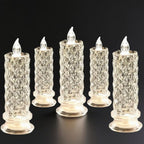 Acrylic LED Flameless Candle with Color-Changing Lights