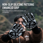 Heat Resistant BBQ Gloves with Long Cuff, Non-Slip Grilling Gloves