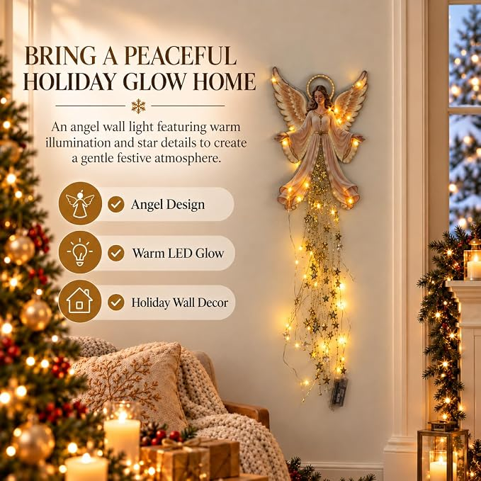 Angel Blessing Starfall Wall Light