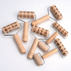 Wooden Embossing Rolling Pin for Cookies – Halloween & Christmas