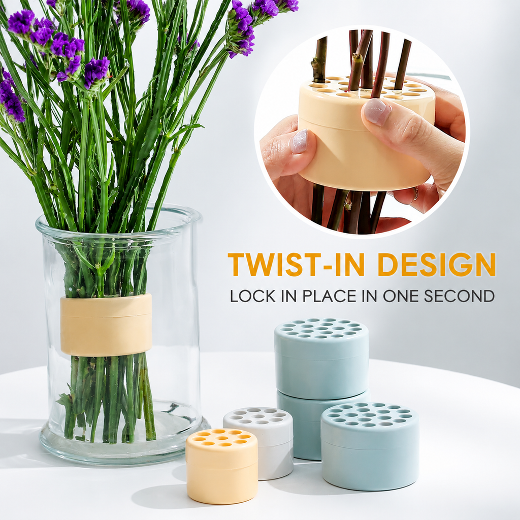 Spiral Ikebana Stem Holder for Flower Arrangement Set of 2