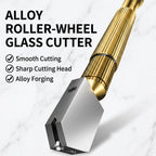 Designed For Practical DIY Glass Work Diamond Head Glass Cutter Tool for 3‑15mm Glass & Mirrors
