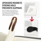 2 Pack Leather Magnetic Bookmarks for Books Journals Planners