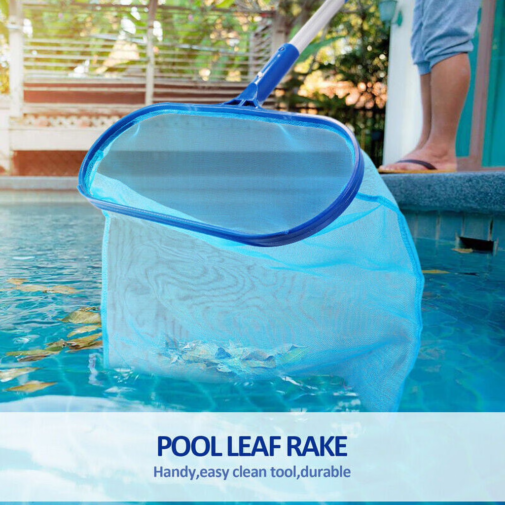Swimming Pool Rake with Fine Mesh Net & Telescopic Pole