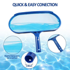 Swimming Pool Rake with Fine Mesh Net & Telescopic Pole