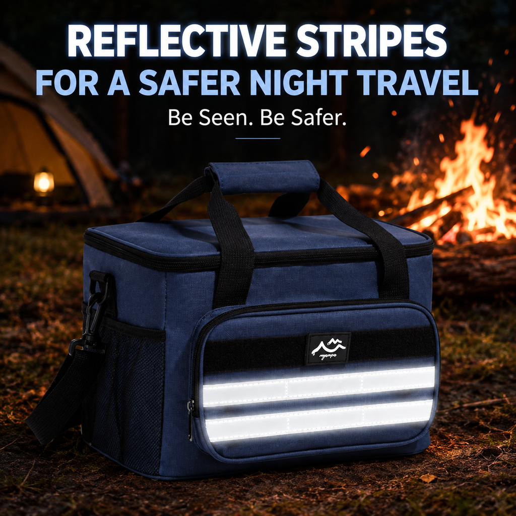 4-Layer Insulated Cooler Bag for Picnics, Camping & Travel