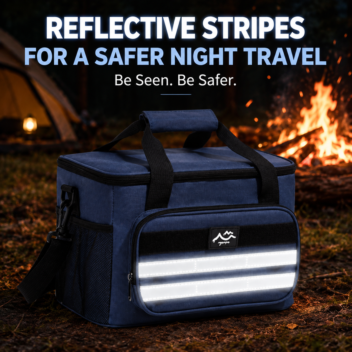 4-Layer Insulated Cooler Bag for Picnics, Camping & Travel