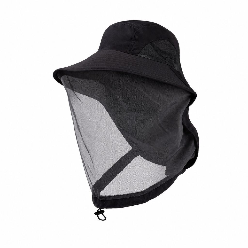 Sun Hat with Mesh Face Cover for Fishing Gardening Hiking