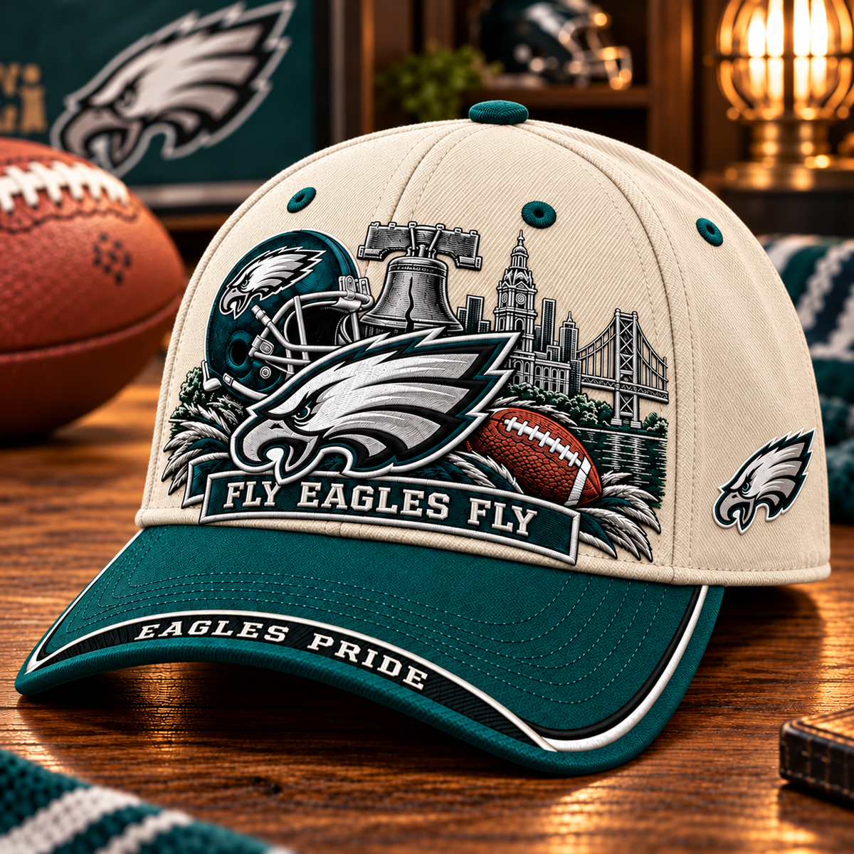 Fly Eagles Fly Football Cap