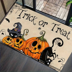 Halloween Doormat Set with Front Door Mat & Runner Rug for Porch