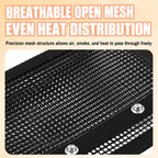 Non-Stick BBQ Grill Mesh Bags, 3-Pack for Vegetables, Seafood & Meat