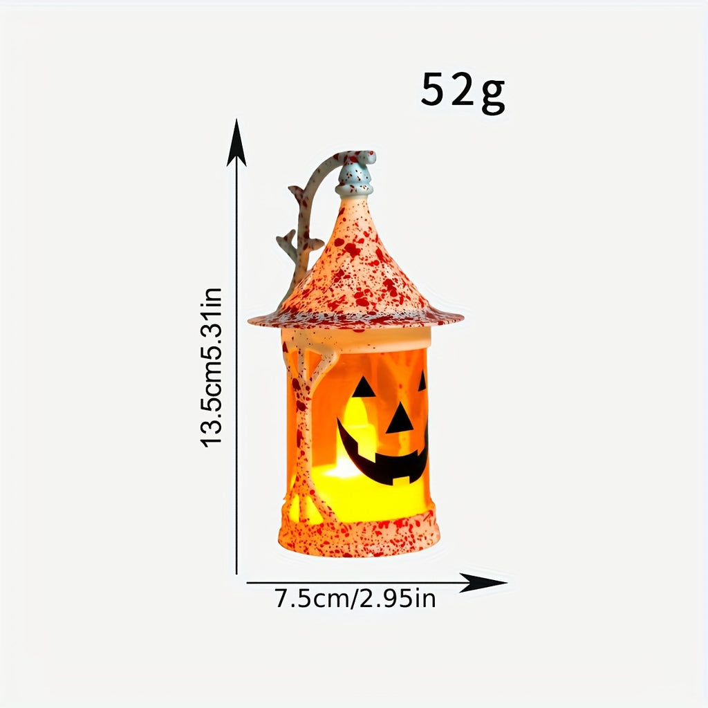 Halloween Pumpkin Light, Witch Hat Lantern LED Tabletop Decor