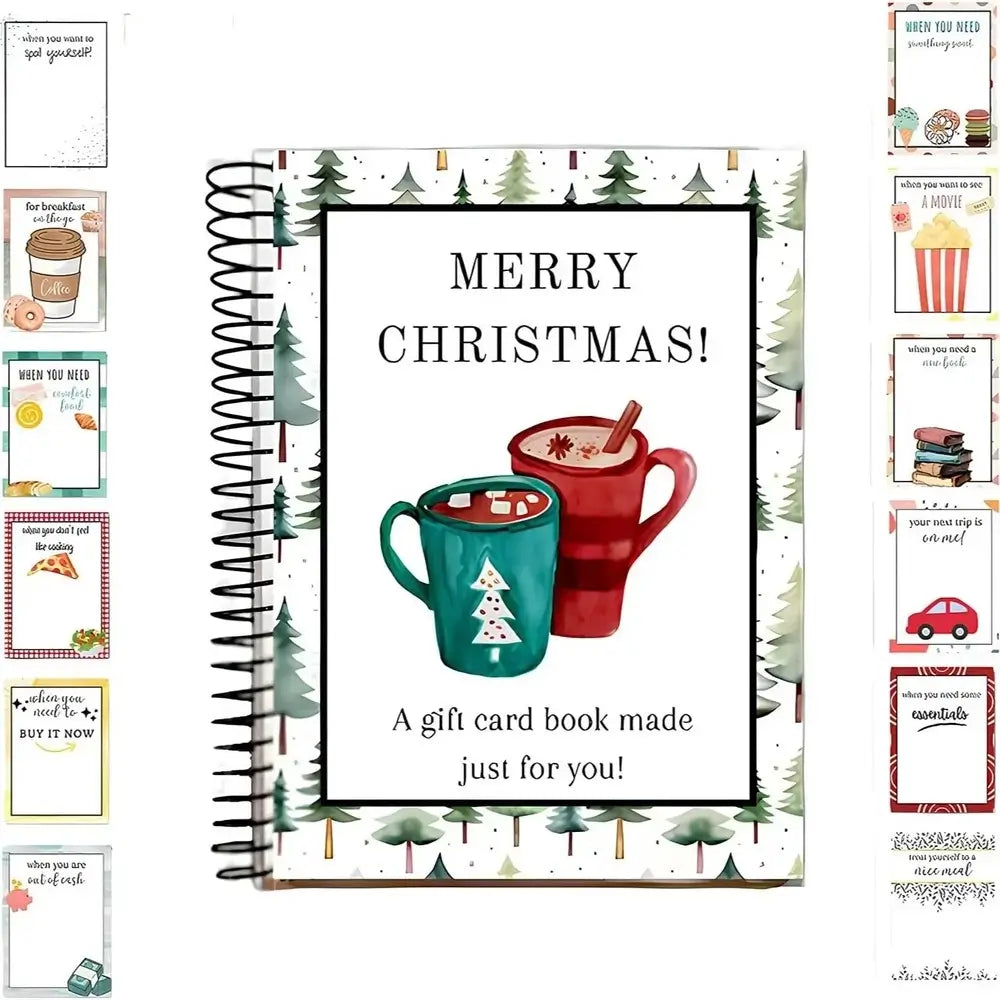 Christmas Gift Card Book – DIY Spiral-Bound Christmas Gift Card Holder Book