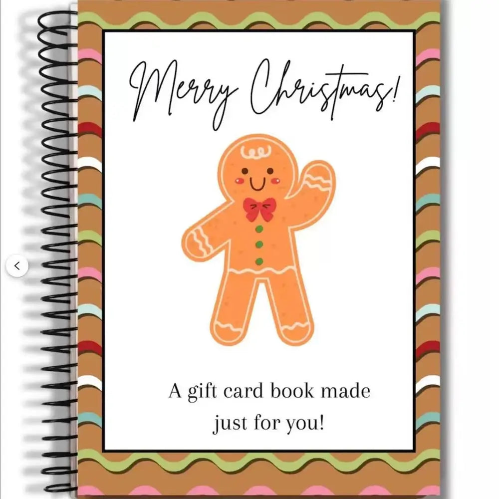 Christmas Gift Card Book – DIY Spiral-Bound Christmas Gift Card Holder Book