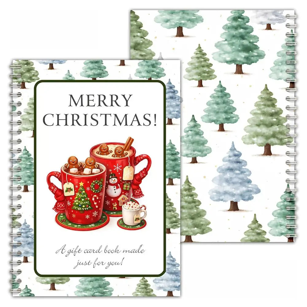 Christmas Gift Card Book – DIY Spiral-Bound Christmas Gift Card Holder Book