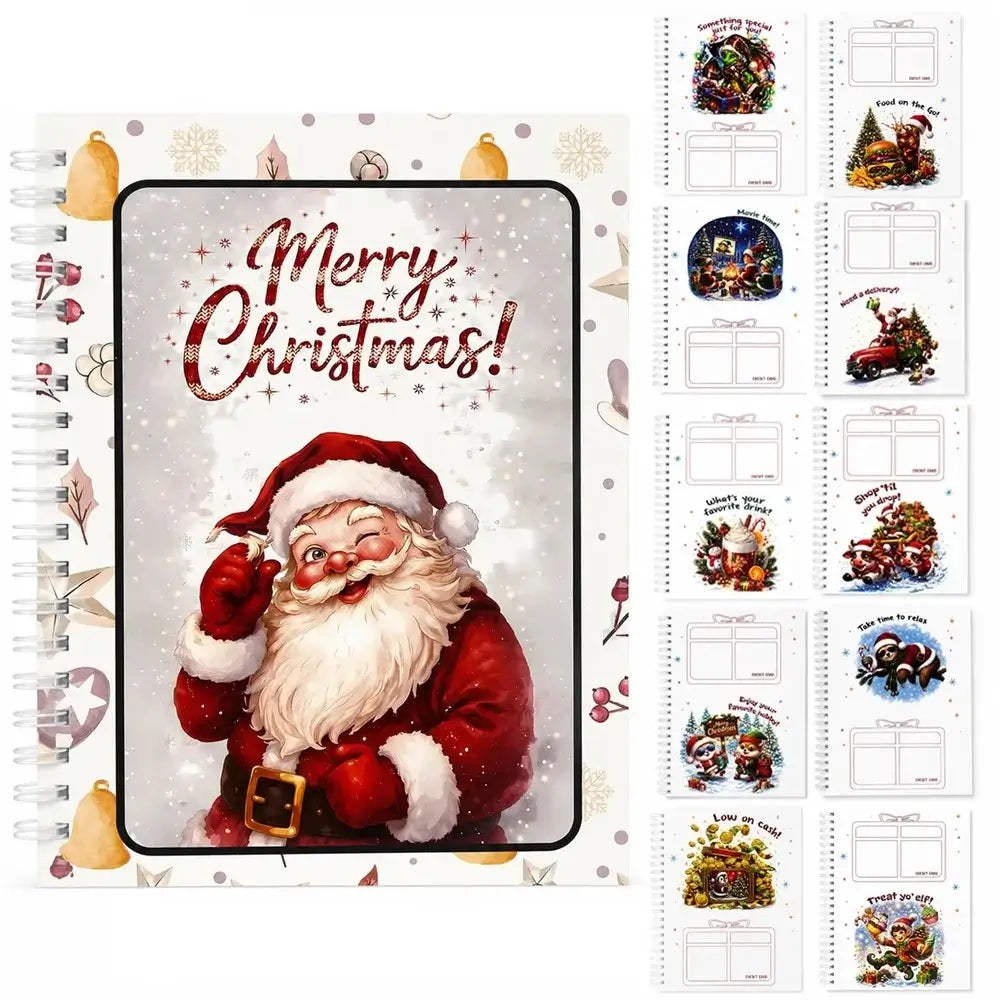 Christmas Gift Card Book – DIY Spiral-Bound Christmas Gift Card Holder Book
