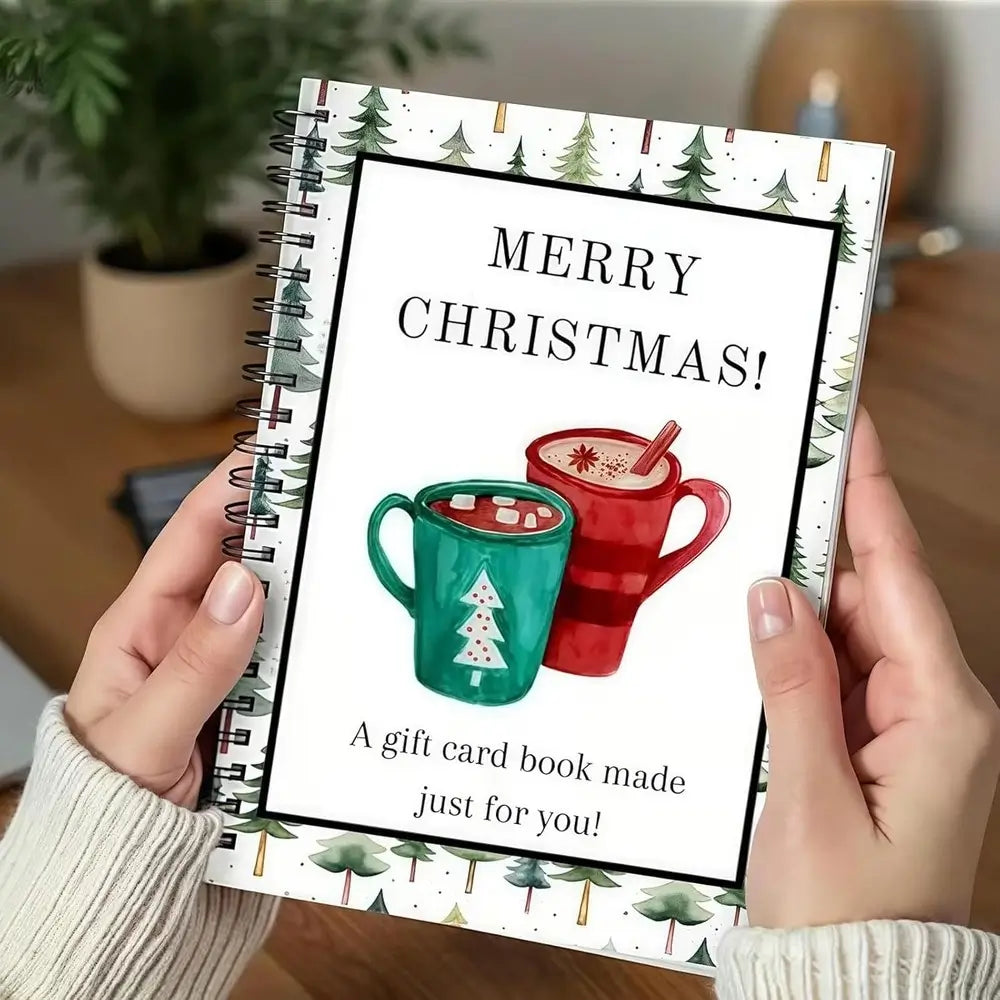 Christmas Gift Card Book – DIY Spiral-Bound Christmas Gift Card Holder Book