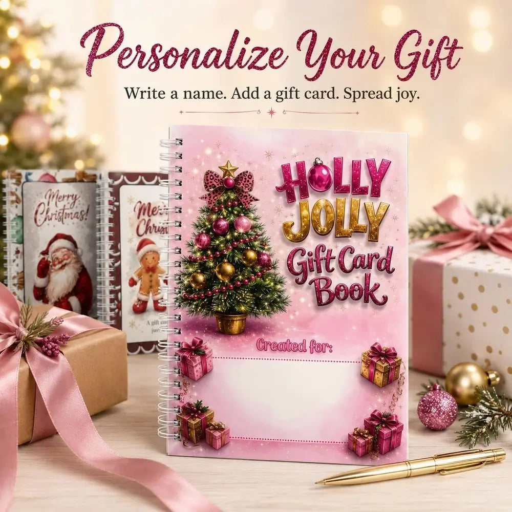 Christmas Gift Card Book – DIY Spiral-Bound Christmas Gift Card Holder Book
