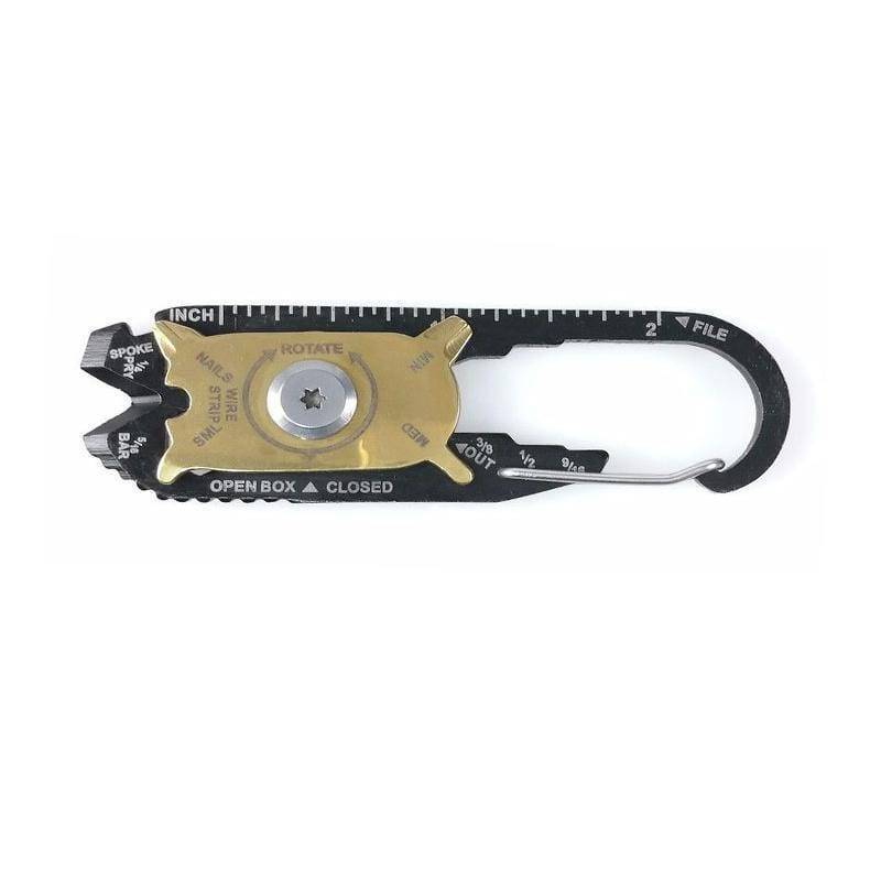 20-in-1 EDC Pocket Multi Tool with Keychain Clip, Portable Camping Tool
