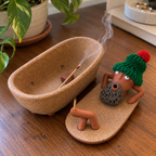 Spa Day Gnome Ceramic Incense Burner