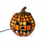 Halloween Pumpkin Light USB Powered Jack O Lantern Lamp for Table Decor