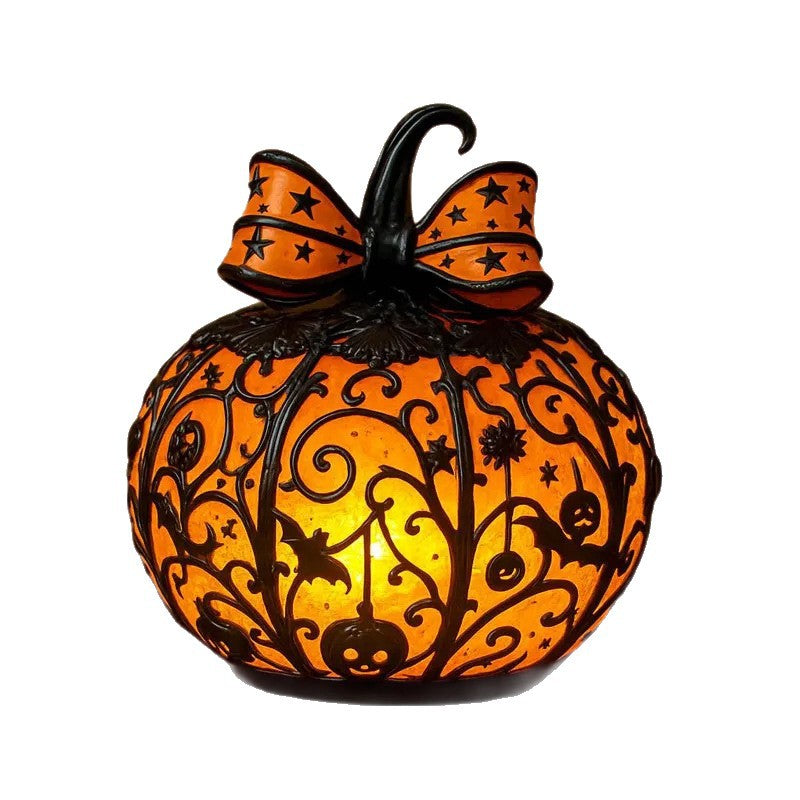 Halloween Pumpkin Light USB Powered Jack O Lantern Lamp for Table Decor