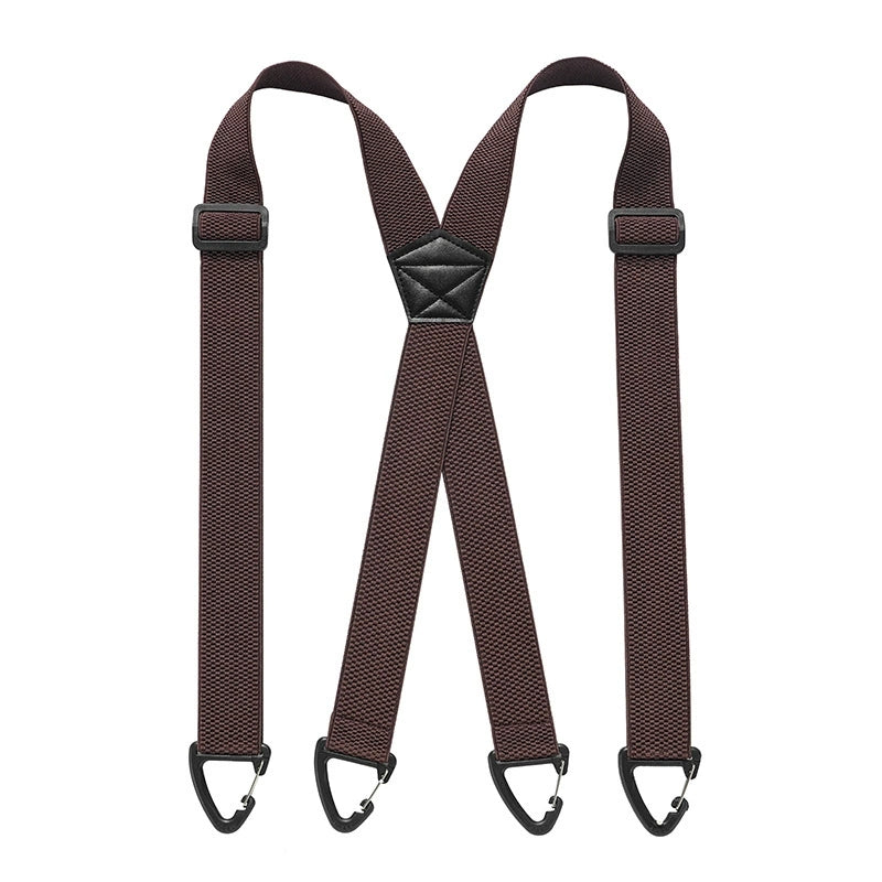 Men's Belt Loop Suspenders - Adjustable Hook Suspenders with 1.5 Inch Straps