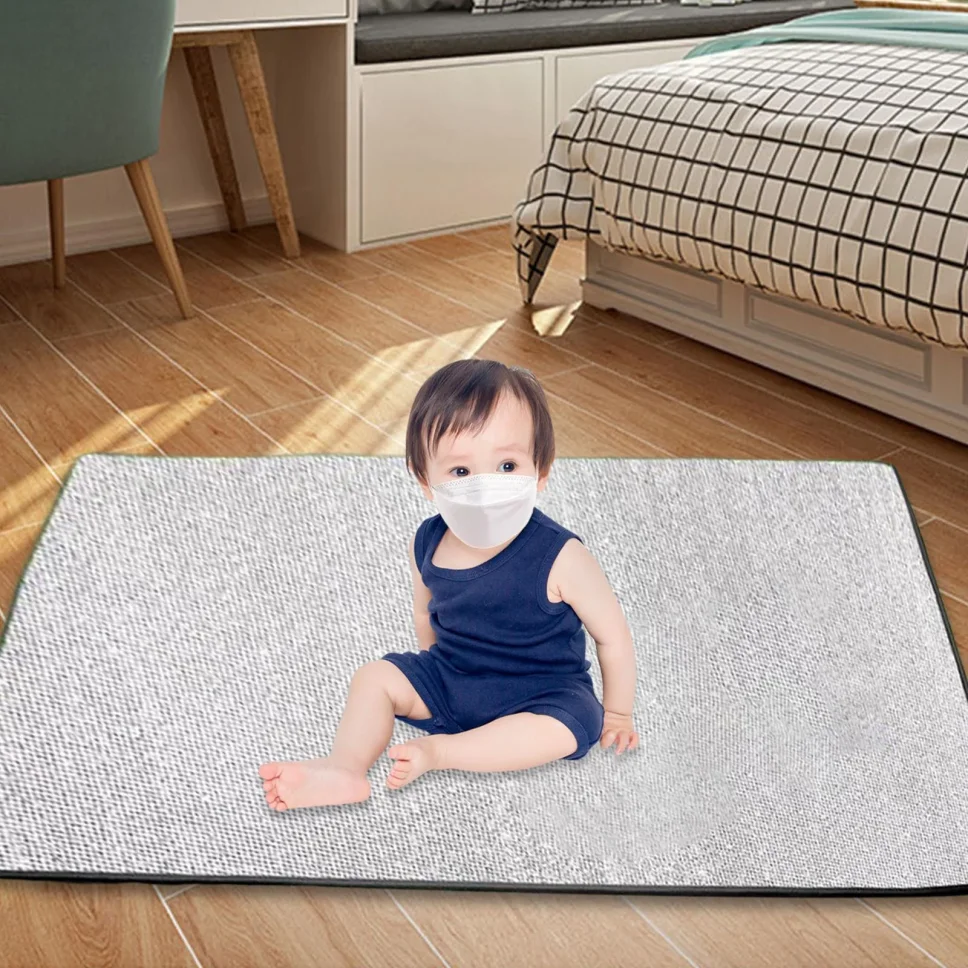 Foldable Aluminum Foil Picnic Mat for Camping & Beach