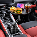 Car Cup Holder Tray with Phone Holder – Adjustable Food Tray