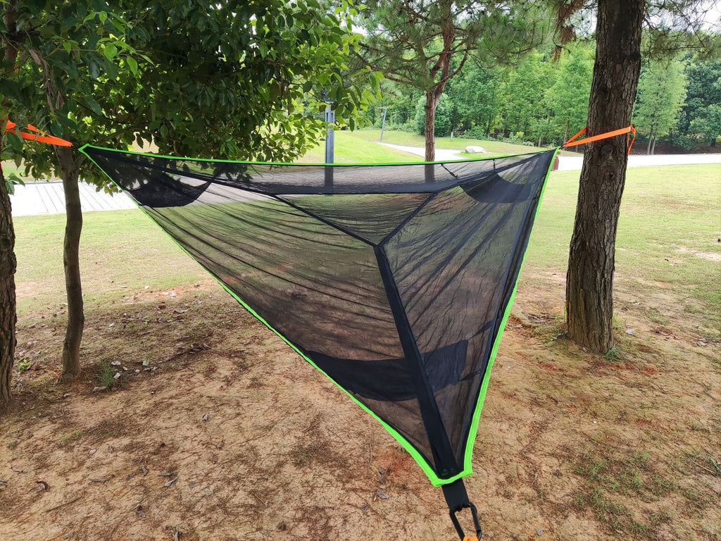 Triangle Camping Hammock with Straps, Portable Outdoor Mesh Hammock