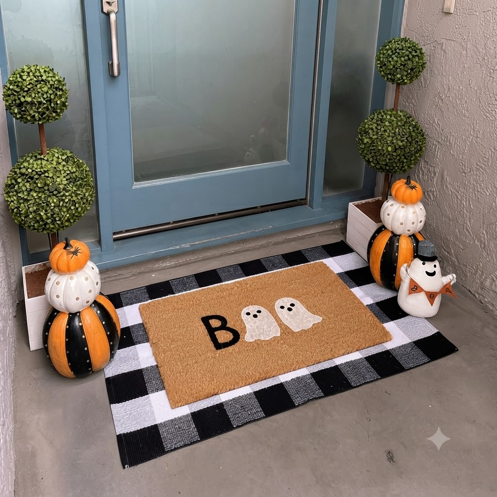 Boo Halloween Ghost Doormat