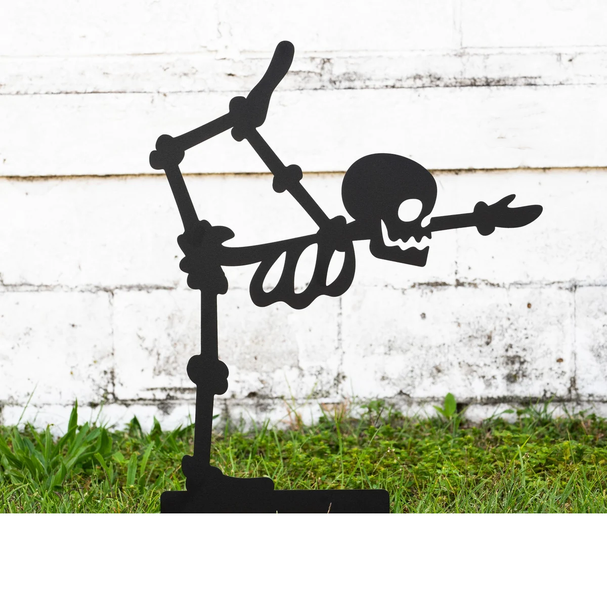 6-Piece Halloween Skeleton Yard Stakes Set - Outdoor Lawn Decorations