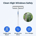 Window Squeegee with Spray & Extendable Handle for Glass Cleaning