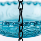 Vintage Dual-Tier Hanging Bird Feeder and Bird Bath for Outdoor Garden