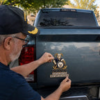 US Navy Bill the Goat Non Sibi Sed Patriae Car Emblem Metal Badge