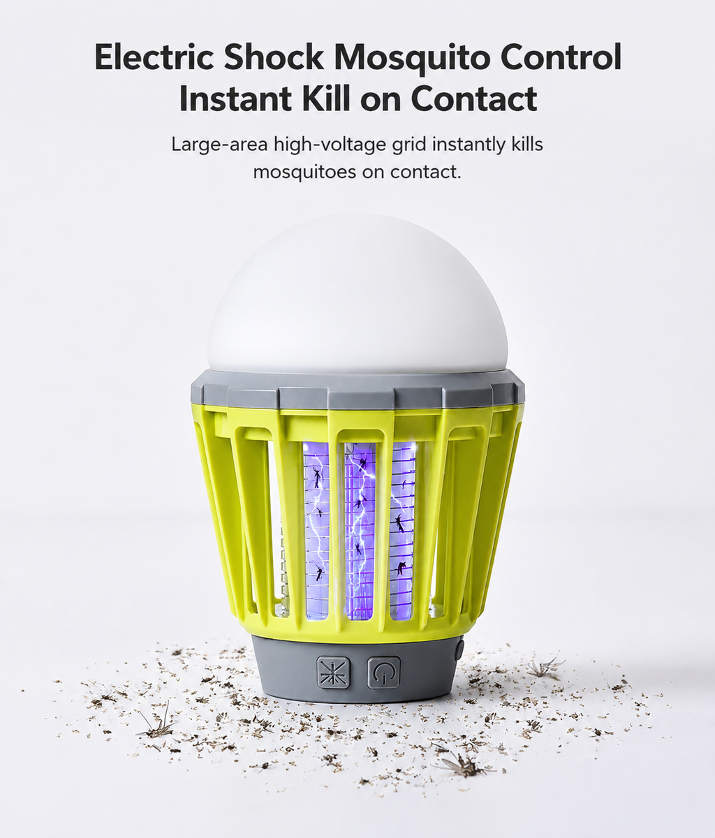 2000mAh Rechargeable Mosquito Killer Lamp Camping Lantern with UV Light