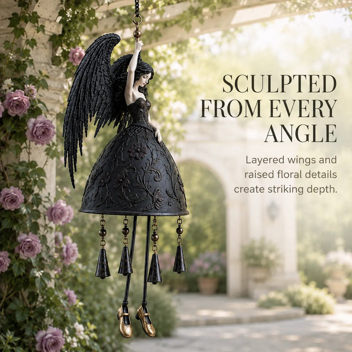 Dark Angel Gothic Wind Chime