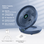 Foldable USB Rechargeable Portable Desk Fan