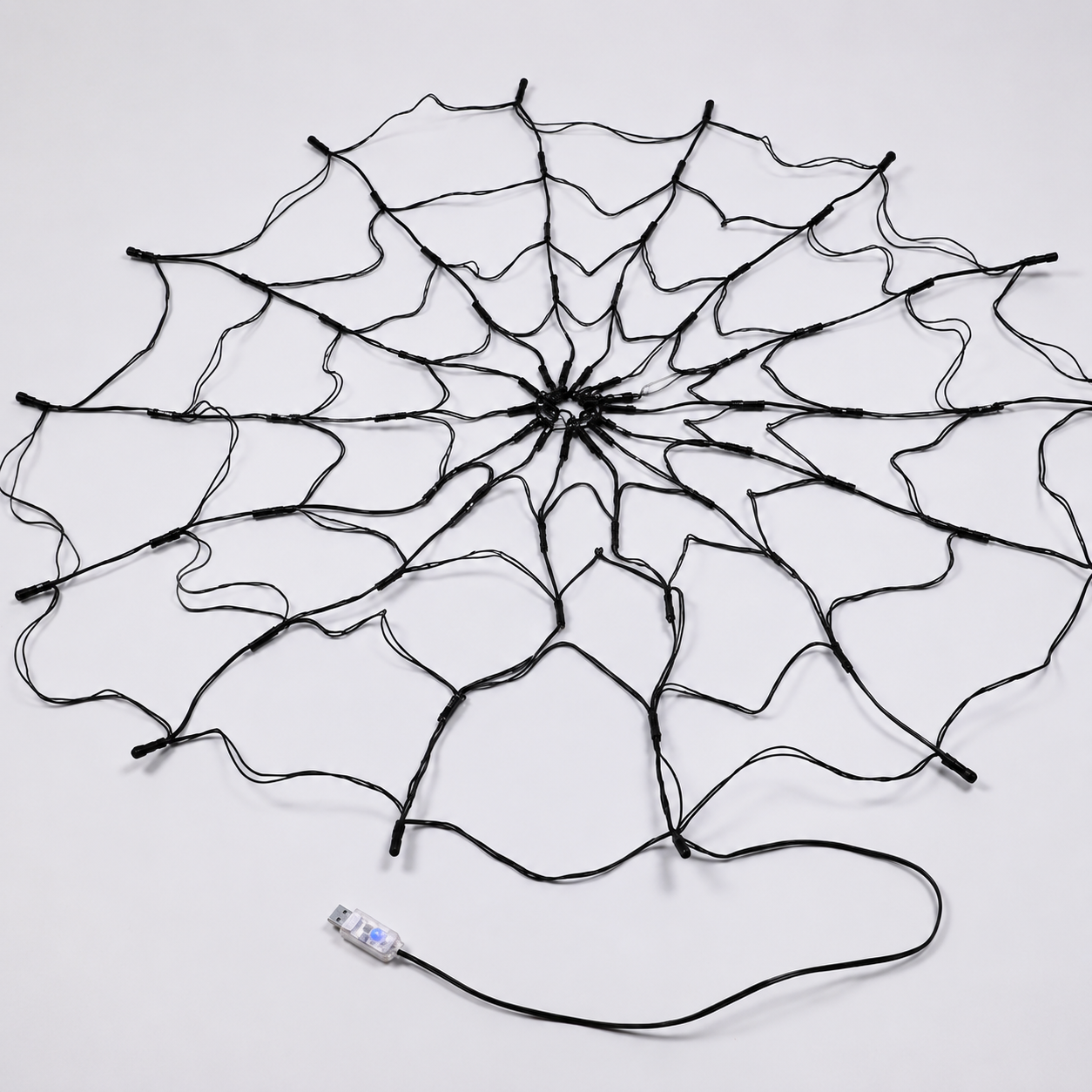 Halloween Spider Web Lights, LED Lighted Spider Web Decoration for Halloween Decor