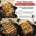 Stainless Steel BBQ Grill Basket with Locking Handle